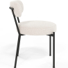 Buy Dining Chair - Upholstered in Bouclé Fabric - Simo White 61154 with a guarantee
