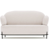 Buy 2/3-Seater Sofa - Upholstered in Bouclé Fabric - Munum White 61155 - prices