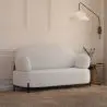 Buy 2/3-Seater Sofa - Upholstered in Bouclé Fabric - Munum White 61155 - prices