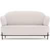 Buy 2/3-Seater Sofa - Upholstered in Bouclé Fabric - Munum White 61155 - in the UK