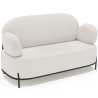 Buy 2/3-Seater Sofa - Upholstered in Bouclé Fabric - Munum White 61155 in the United Kingdom
