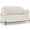 Buy 2/3-Seater Sofa - Upholstered in Bouclé Fabric - Munum White 61155 at MyFaktory