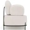 Buy 2/3-Seater Sofa - Upholstered in Bouclé Fabric - Munum White 61155 home delivery