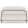 Buy 2/3-Seater Sofa - Upholstered in Bouclé Fabric - Munum White 61155 with a guarantee