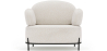 Buy Design armchair - Upholstered in bouclé fabric - Munum White 61156 - in the UK