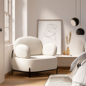 Buy Design armchair - Upholstered in bouclé fabric - Munum White 61156 - prices