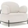 Buy Design armchair - Upholstered in bouclé fabric - Munum White 61156 at MyFaktory