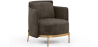 Buy Designer Armchair - Upholstered in Velvet - Hynu Taupe 60689 at MyFaktory