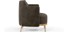 Buy Designer Armchair - Upholstered in Velvet - Hynu Taupe 60689 in the United Kingdom