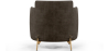 Buy Designer Armchair - Upholstered in Velvet - Hynu Taupe 60689 home delivery
