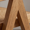 Buy Dining Chair in Cane Rattan - with Armrests - Leru Natural wood 61162 at MyFaktory
