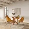 Buy Round Dining Table - 120CM - Glass - Ebra Natural 61163 with a guarantee