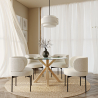 Buy Round Dining Table - 120CM - Glass - Ebra Natural 61163 - prices