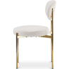 Buy Dining Chair - Upholstered in Bouclé Fabric - Ara White 61165 home delivery