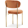 Buy Dining Chair - Upholstered in Velvet - Golden metal - Ara Orange 61166 with a guarantee