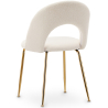 Buy Dining Chair - Upholstered in Bouclé Fabric - Maeve White 61167 with a guarantee