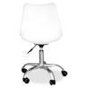 Buy Tulip swivel office chair with wheels White 58487 with a guarantee