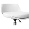 Buy Tulip swivel office chair with wheels White 58487 in the United Kingdom