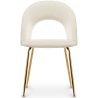 Buy Dining Chair - Upholstered in Velvet - Maeve Cream 61168 - in the UK