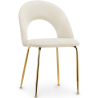 Buy Dining Chair - Upholstered in Velvet - Maeve Cream 61168 at MyFaktory