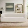 Buy 4/5 Seater Sofa - Bouclé Fabric Upholstery - Treya White 60662 - prices