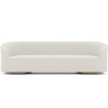 Buy 4/5 Seater Sofa - Bouclé Fabric Upholstery - Treya White 60662 - in the UK