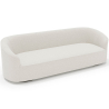 Buy 4/5 Seater Sofa - Bouclé Fabric Upholstery - Treya White 60662 at MyFaktory