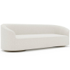 Buy 4/5 Seater Sofa - Bouclé Fabric Upholstery - Treya White 60662 - prices