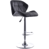Buy Swivel Chromed Metal Backrest Bar Stool - Height Adjustable White 49746 - prices