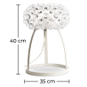 Buy Crystal Table Lamp 35cm  Transparent 53530 in the United Kingdom