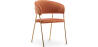 Buy Dining chair - Upholstered in Velvet - Lona Reddish orange 61147 in the United Kingdom