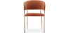 Buy Dining chair - Upholstered in Velvet - Lona Reddish orange 61147 - in the UK