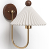 Buy Wall Lamp Aged Gold - Vintage Wall Sconce - Lumivie White 61213 - in the UK