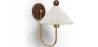 Buy Wall Lamp Aged Gold - Vintage Wall Sconce - Lumivie White 61213 in the United Kingdom