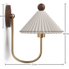 Buy Wall Lamp Aged Gold - Vintage Wall Sconce - Carma White 61213 - in the UK