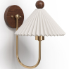 Buy Wall Lamp Aged Gold - Vintage Wall Sconce - Carma White 61213 in the United Kingdom