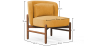Buy Velvet Upholstered Armchair with Wood - Ebbe Mustard 61215 - prices