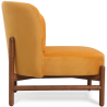Buy Velvet Upholstered Armchair with Wood - Ebbe Mustard 61215 in the United Kingdom