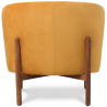 Buy Velvet Upholstered Armchair with Wood - Ebbe Mustard 61215 home delivery