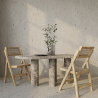Buy Folding Wooden Rattan Dining Chair -Bama Natural wood 61157 - prices