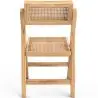 Buy Folding Wooden Rattan Dining Chair -Bama Natural wood 61157 - in the UK
