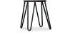 Buy Hairpin Stool - Dark wood and metal - 42cm  Bronze 61216 in the United Kingdom