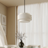 Buy Ceiling Pendant Lamp - Fabric Shade - Sime Black 60681 at MyFaktory