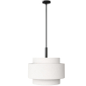 Buy Ceiling Pendant Lamp - Fabric Shade - Sime Black 60681 - in the UK