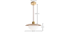 Buy Ceiling Pendant Lamp - Wood - Hapa Natural 61218 at MyFaktory