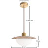 Buy Ceiling Pendant Lamp - Wood - Hapa Natural 61218 - prices