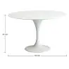 Buy Round Fiberglass Tulipa Table - 110cm White 29845 - prices
