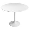 Buy Round Fiberglass Tulipa Table - 110cm White 29845 in the United Kingdom
