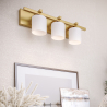 Buy Aged Gold Wall Lamp - 3-Light Sconce - Senda Aged Gold 60682 in the United Kingdom