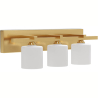 Buy Aged Gold Wall Lamp - 3-Light Sconce - Senda Aged Gold 60682 - in the UK